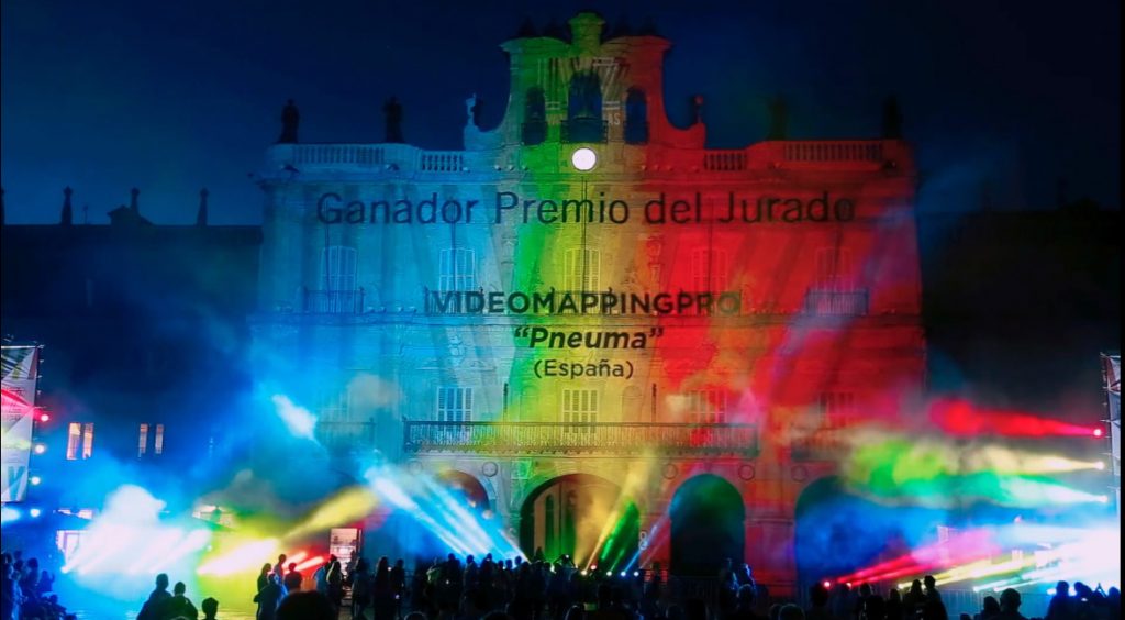 Pneuma 1re premio como Video Mapping más viral del Festival Luz y Vanguardias 2018