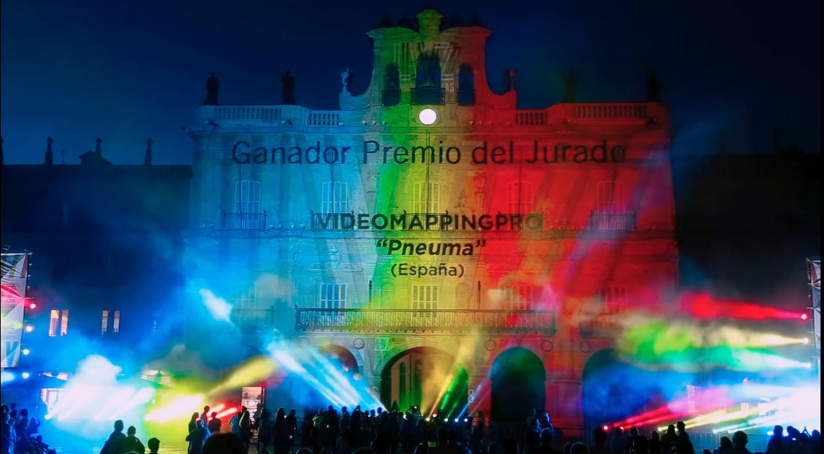 Pneuma 1re premio como Video Mapping más viral del Festival Luz y Vanguardias 2018
